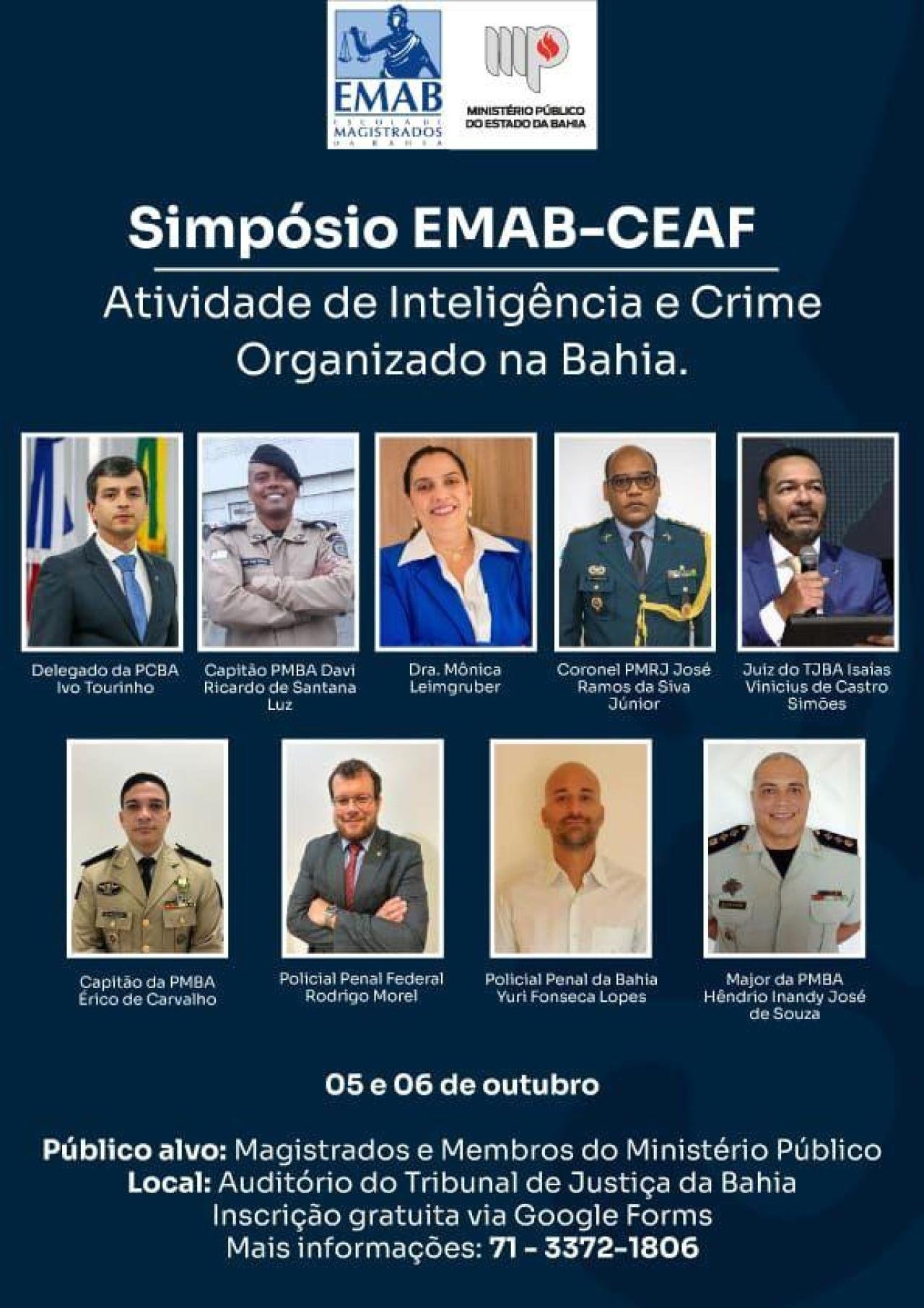 Grupo Ciência Policial participa de Simpósio no Tribunal de Justiça da Bahia. 